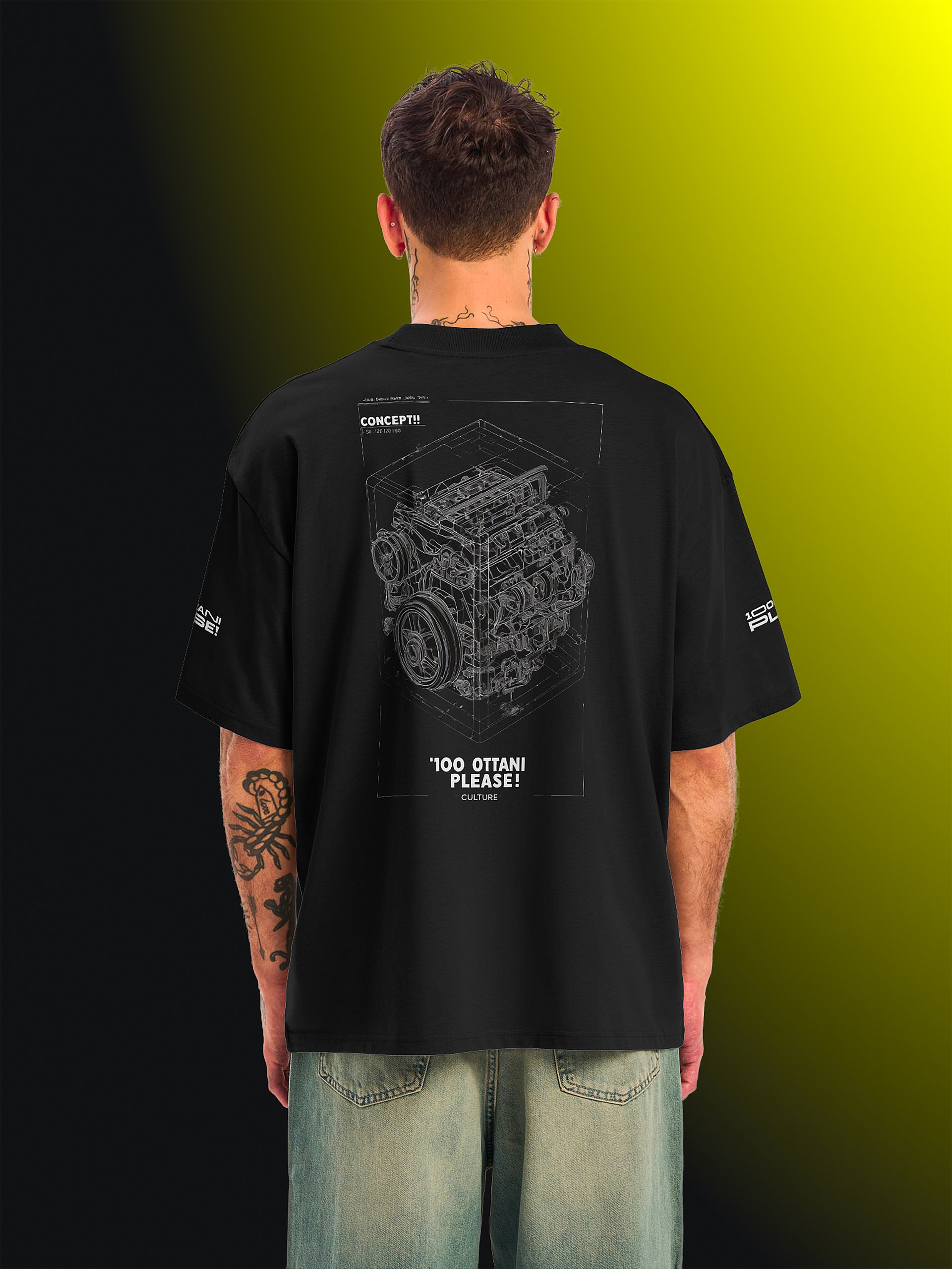 100 Ottani Please!™ Oversized Unisex Racing Streetwear Graphic T-Shirt | Track Limit Edition product image (2)