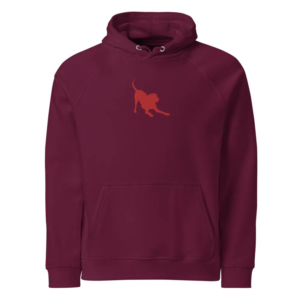 Prospect Park Plum hoodie with dog embroidery on chest product image (2)
