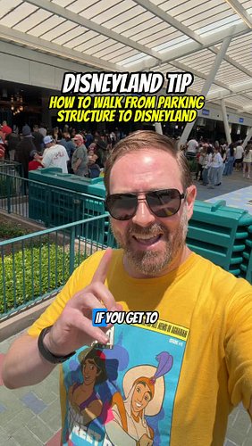 Disneyland Tip - Avoid long security line at the parking structure by walking through Downtown Disney

#disneyland #disneylan...