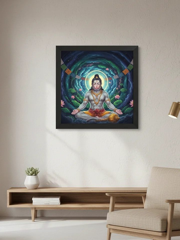 Cosmic Devotion / Meditating Hanuman Framed product image (1)