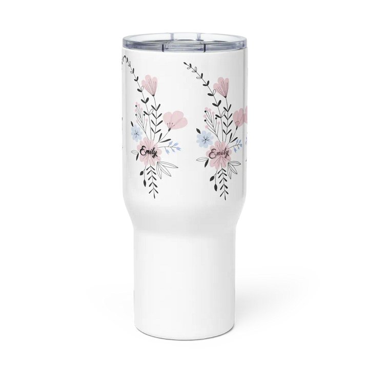 Emily's Floral Symphony Travel Mug product image (2)
