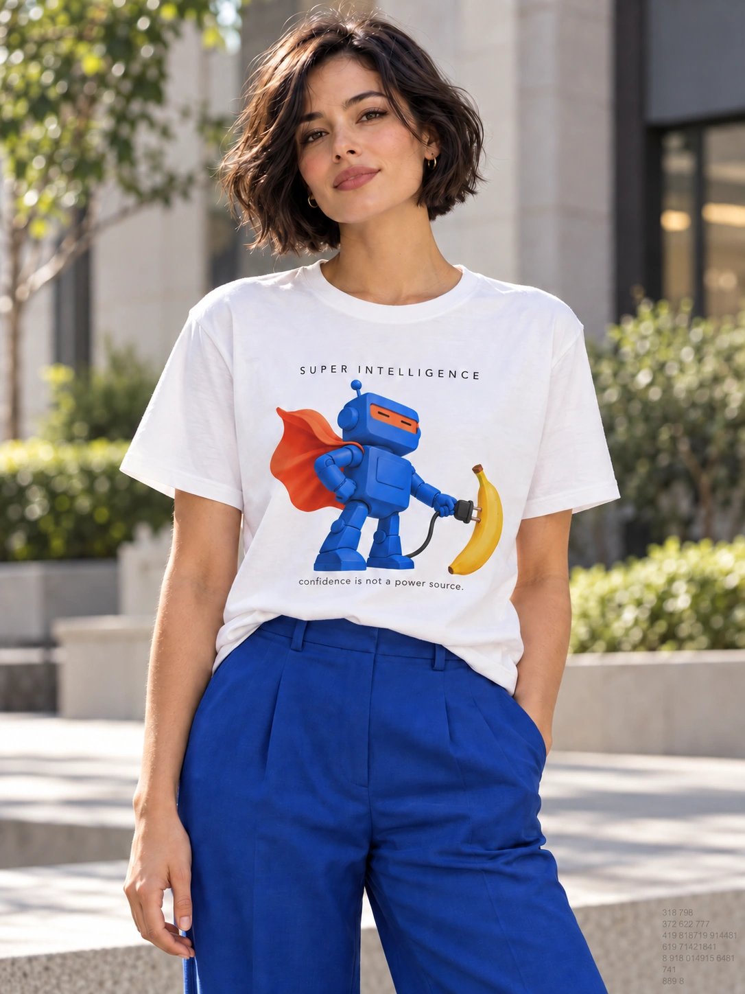 Super Intelligence T-Shirt – Trump AI Satire product image (2)