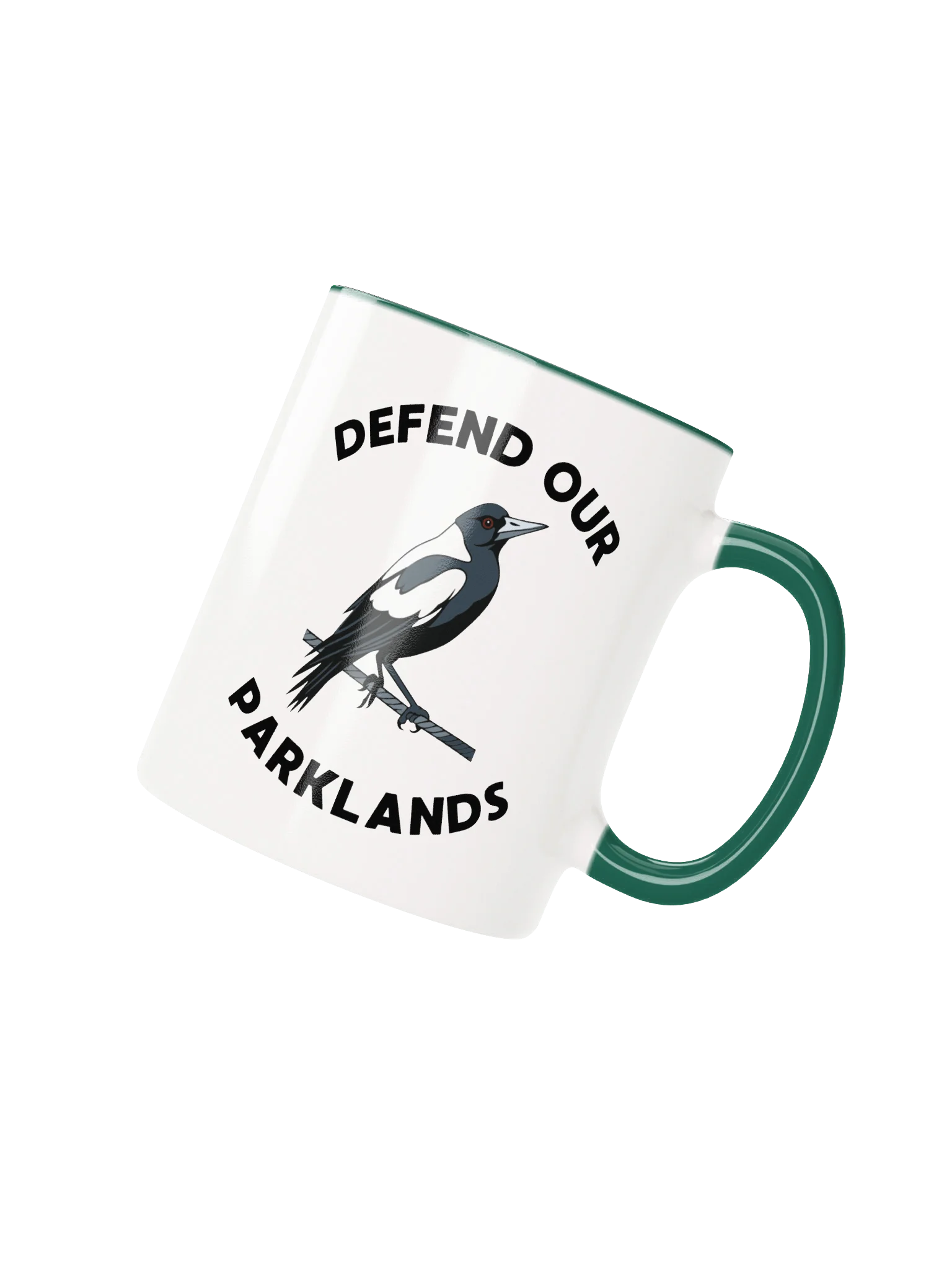 DEFEND OUR PARKLANDS | Magpie | Two-Toned Ceramic Mug product image (2)
