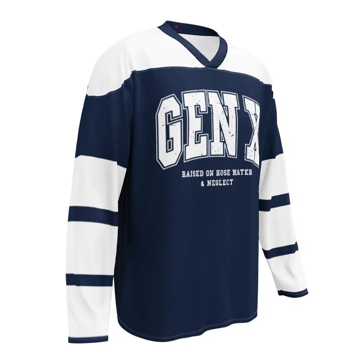 GEN X Distressed Hockey Fan Jersey product image (1)