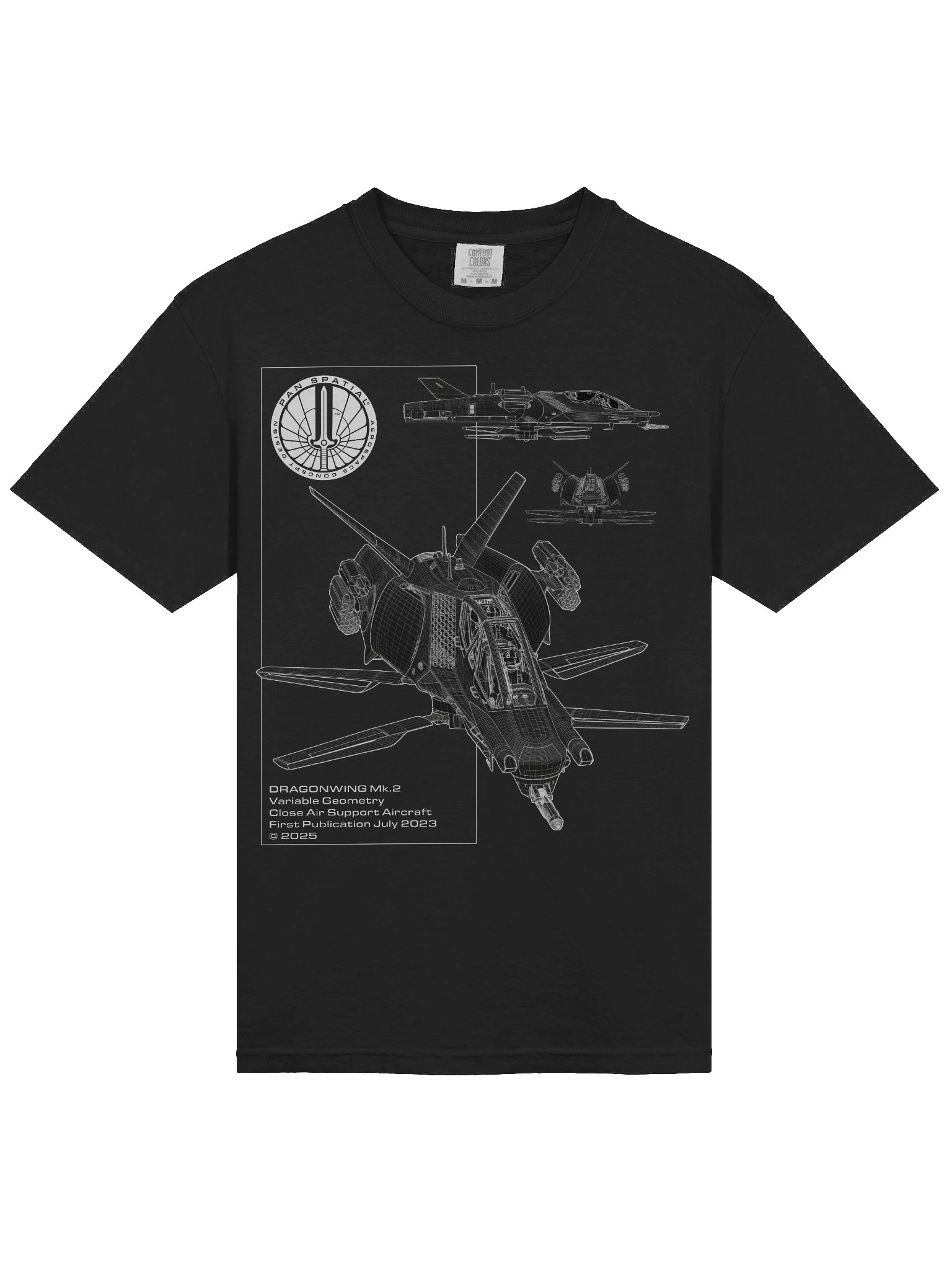 Pan-Spatial 'DRAGONWING' T-shirt product image (3)