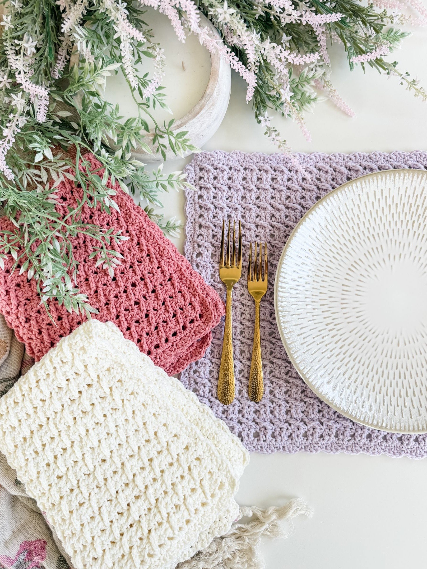 Honey Weave Placemat Crochet Pattern product image (1)