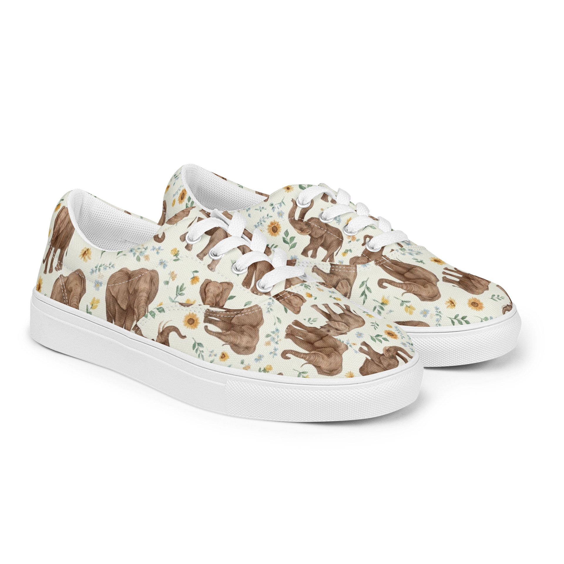 Elephant Blooms Lace-Up Shoes product image (2)