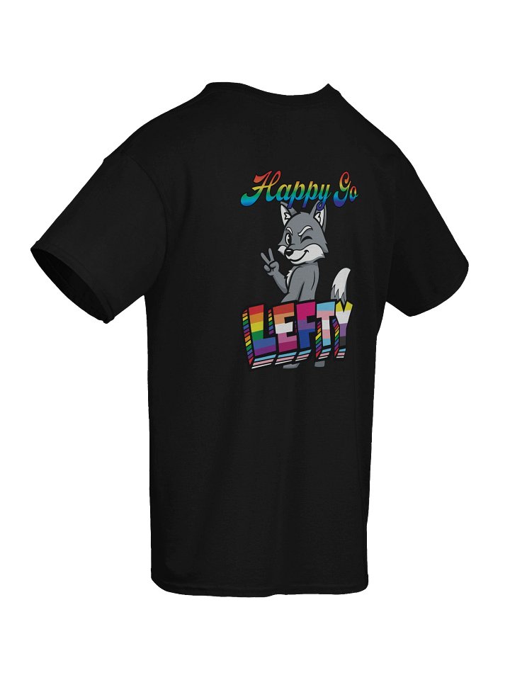 Happy Go Lefty Multiflag Logo (On Back) - Adult T product image (2)