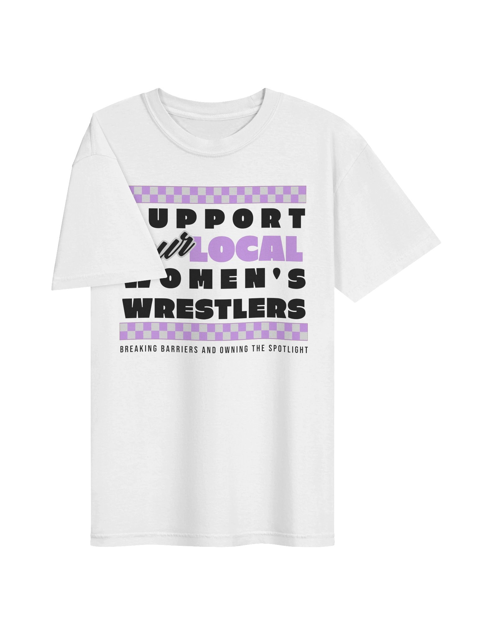Support Your Local Women's Wrestlers Short Sleeved T-Shirt product image (3)