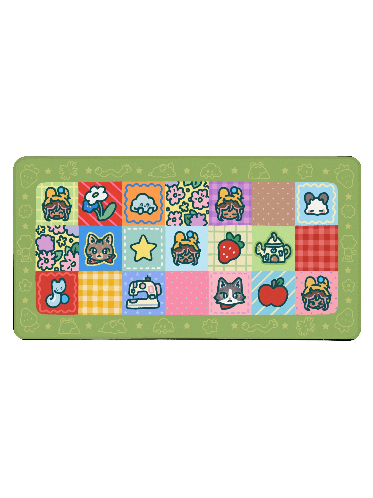 'The Dirt' Quilt Desk Mat (15.5" x 31.5") product image (1)