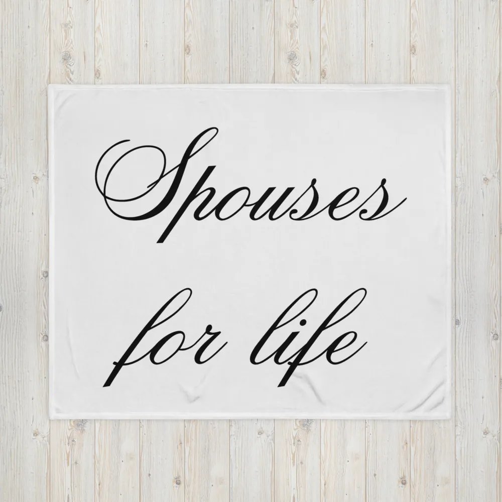 Throw - Spouses for Life - on White product image (16)
