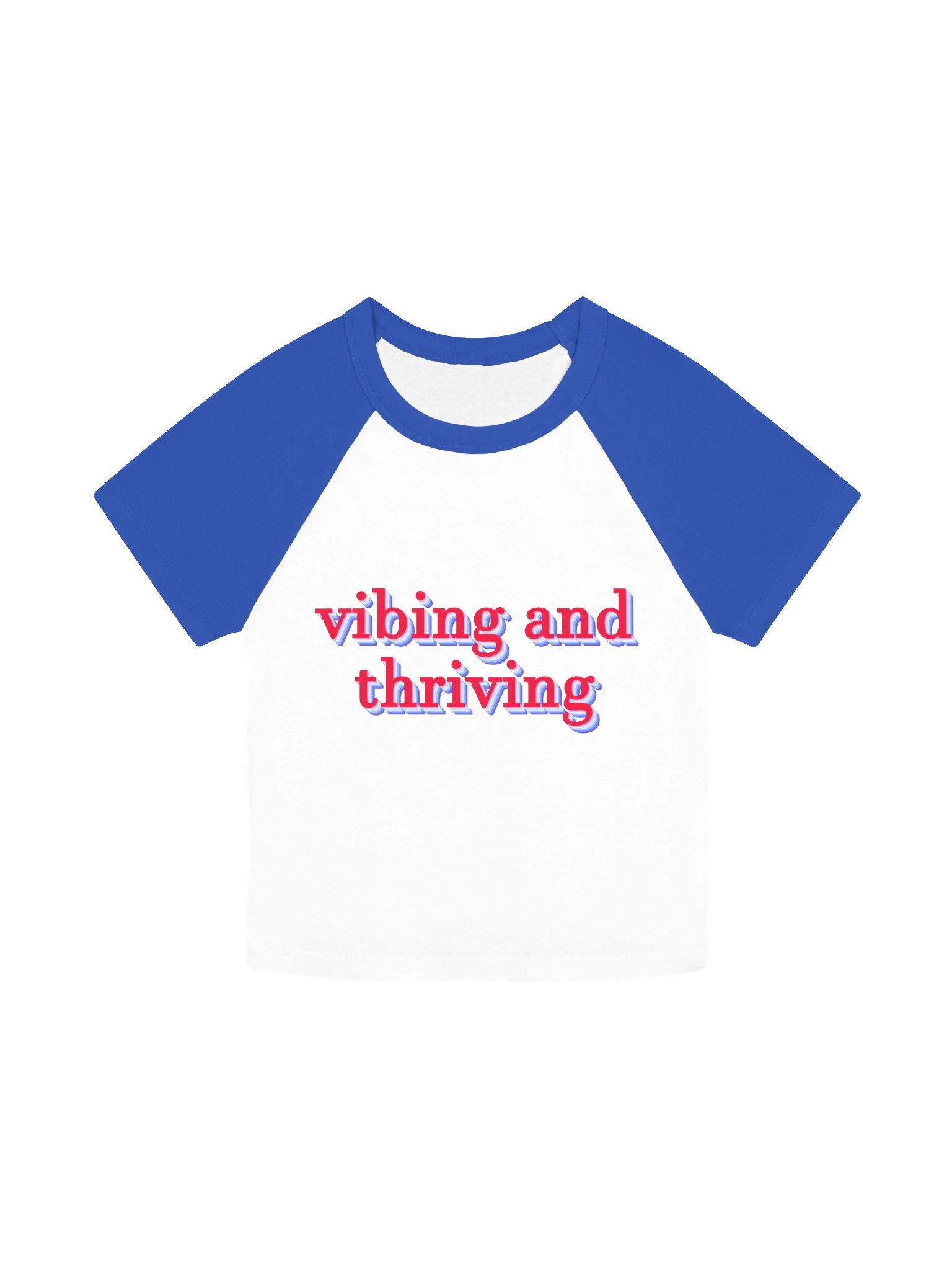 vibing and thriving baseball crop product image (4)