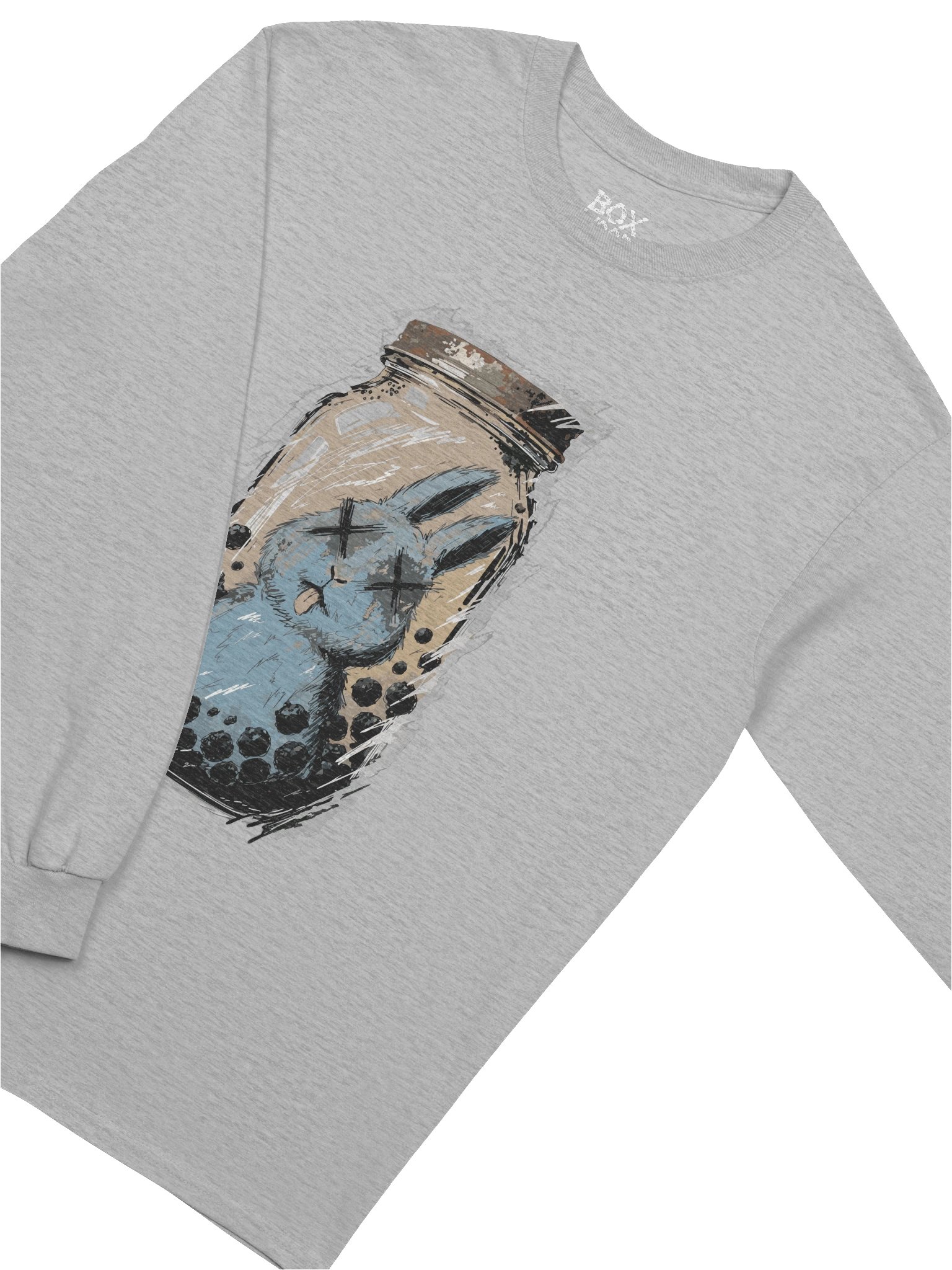 Suspended Animation – Expired Blue Bunny Graphic Long Sleeve product image (3)