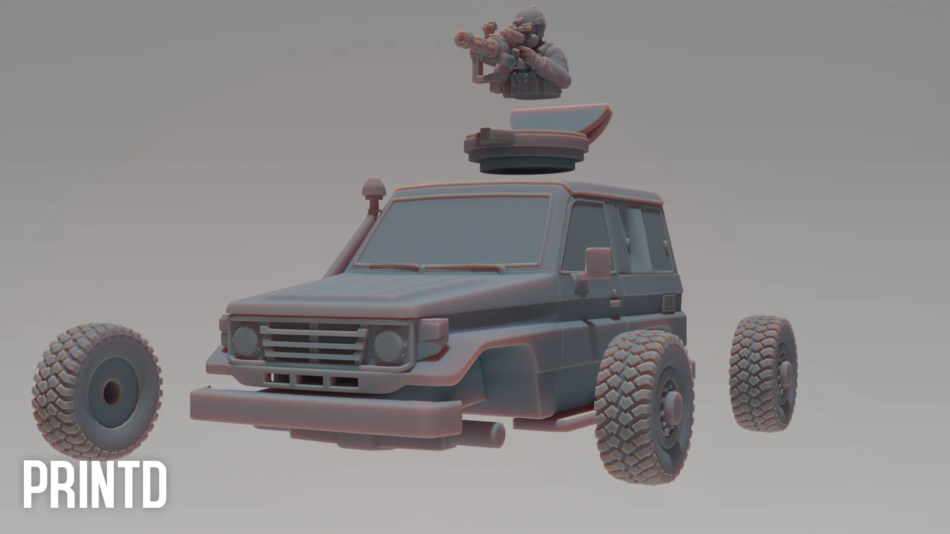 Multipurpose SUV - Modern Warfare Wargame Hobby Resin Scale Models product image (2)