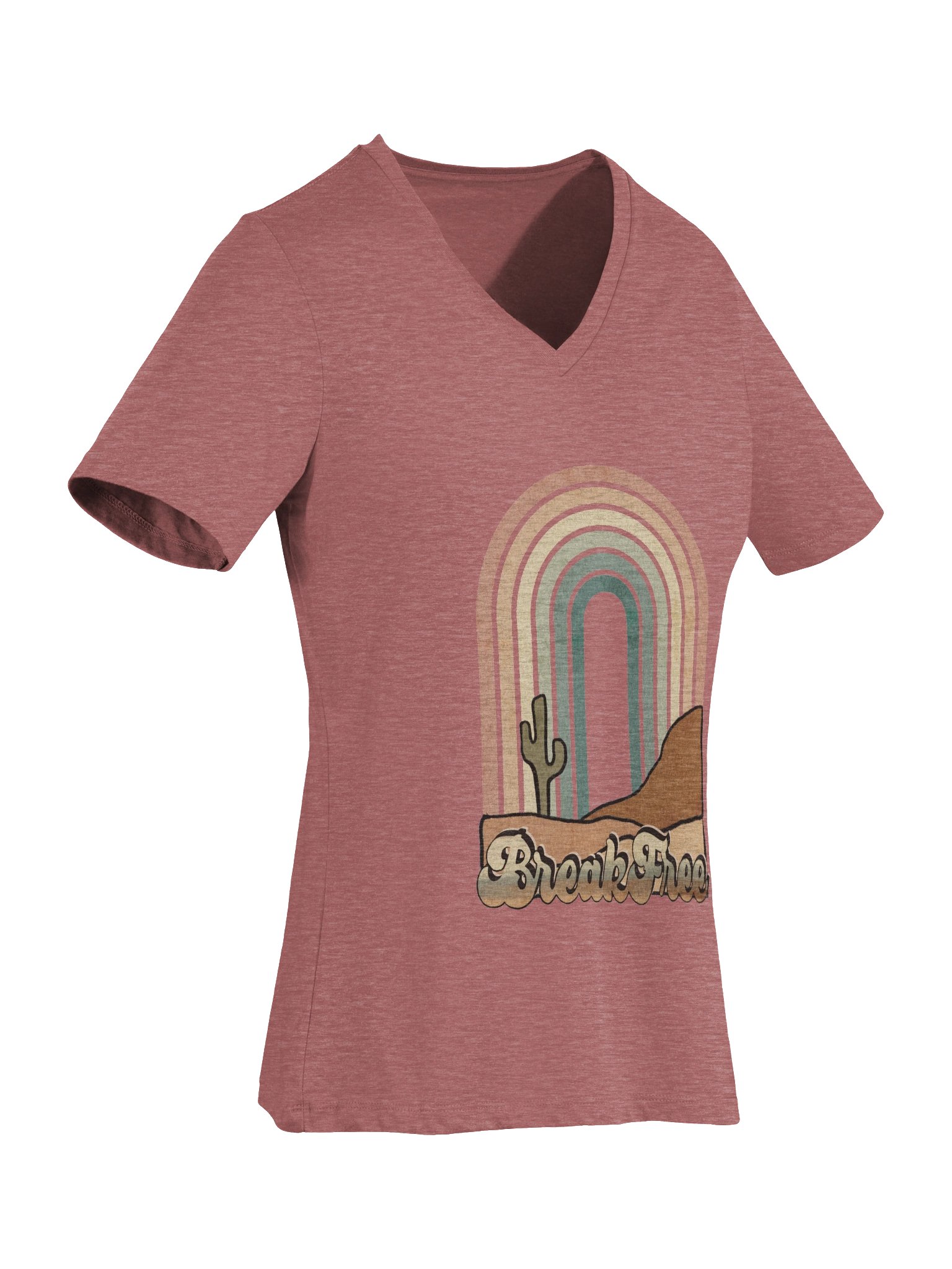 Women's Relaxed V-Neck T-Shirt - Break Free product image (20)