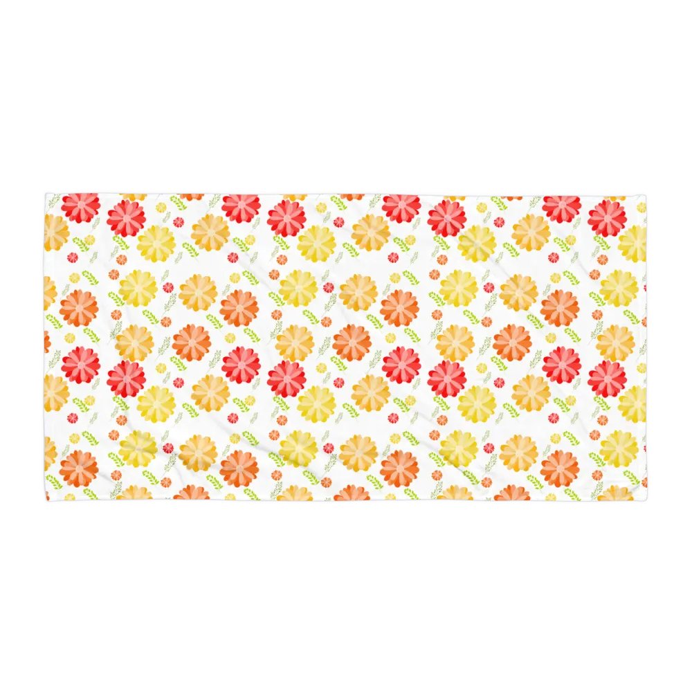 Sunburst Floral Sublimated Towel product image (2)