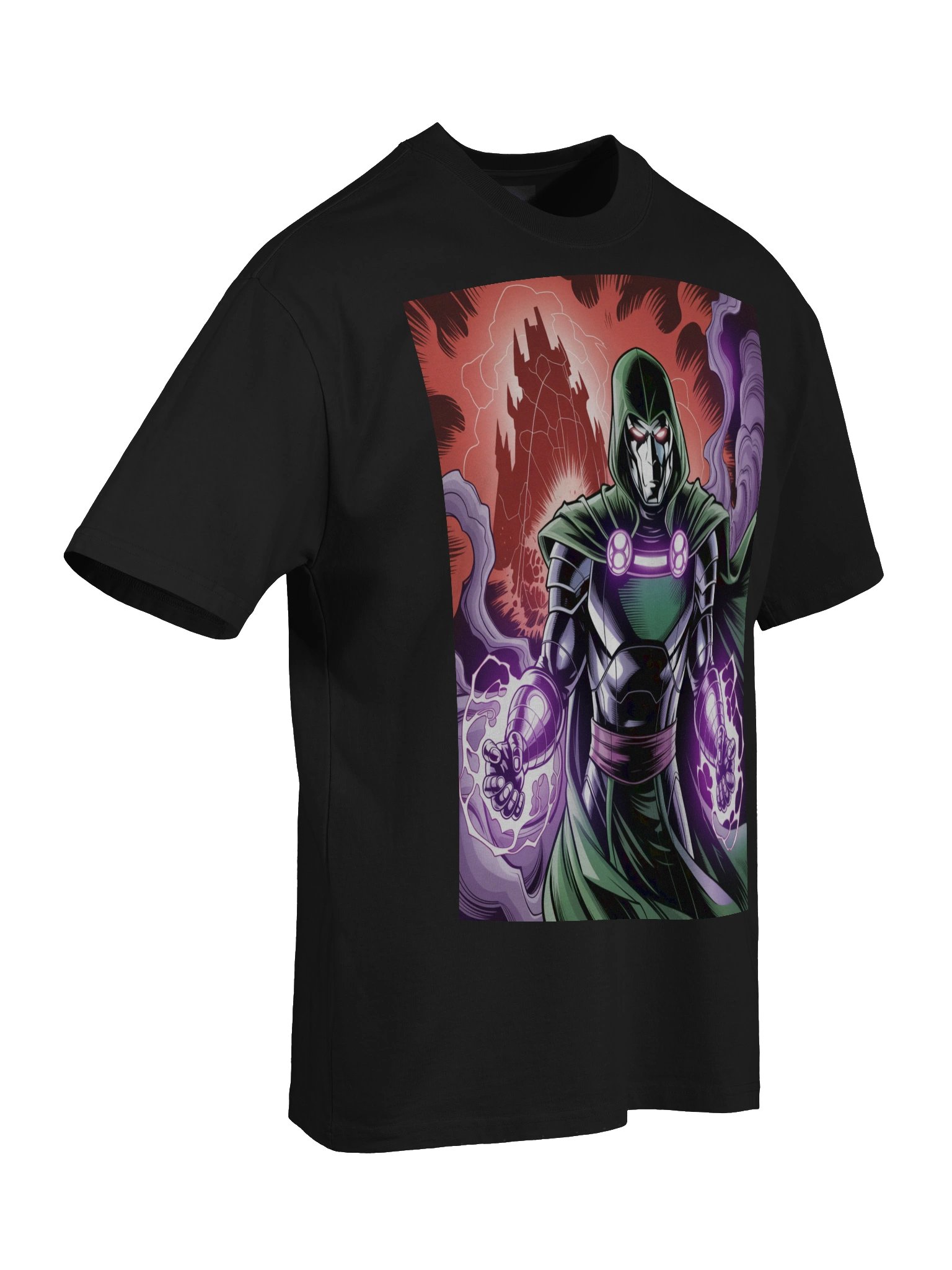 Dr. Doom's Scarlet Spire Vortex – Premium Oversized Faded T-Shirt product image (8)