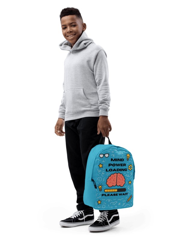 Mind Power Loading… Please Wait Backpack(Summer Sky Blue) product image (2)