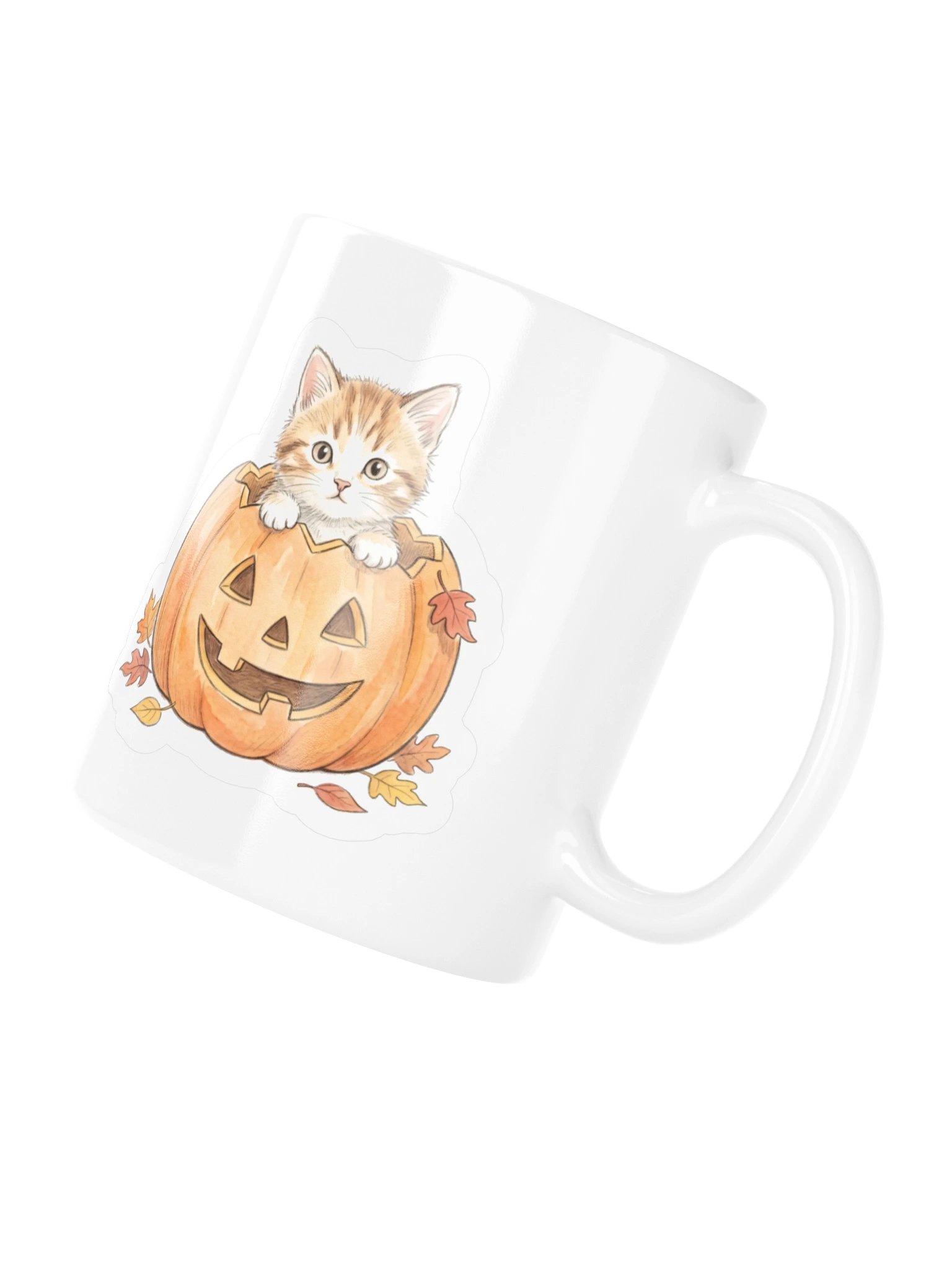 Pumpkin Peek Kitten Mug product image (4)