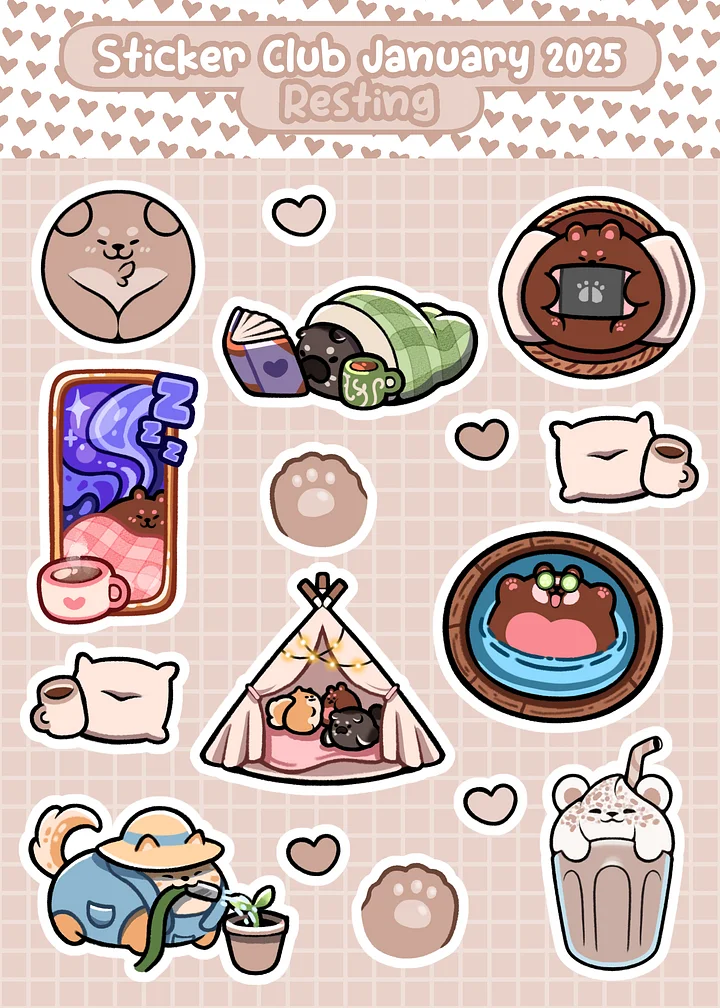 Sticker Club Sheets 2025 product image (1)