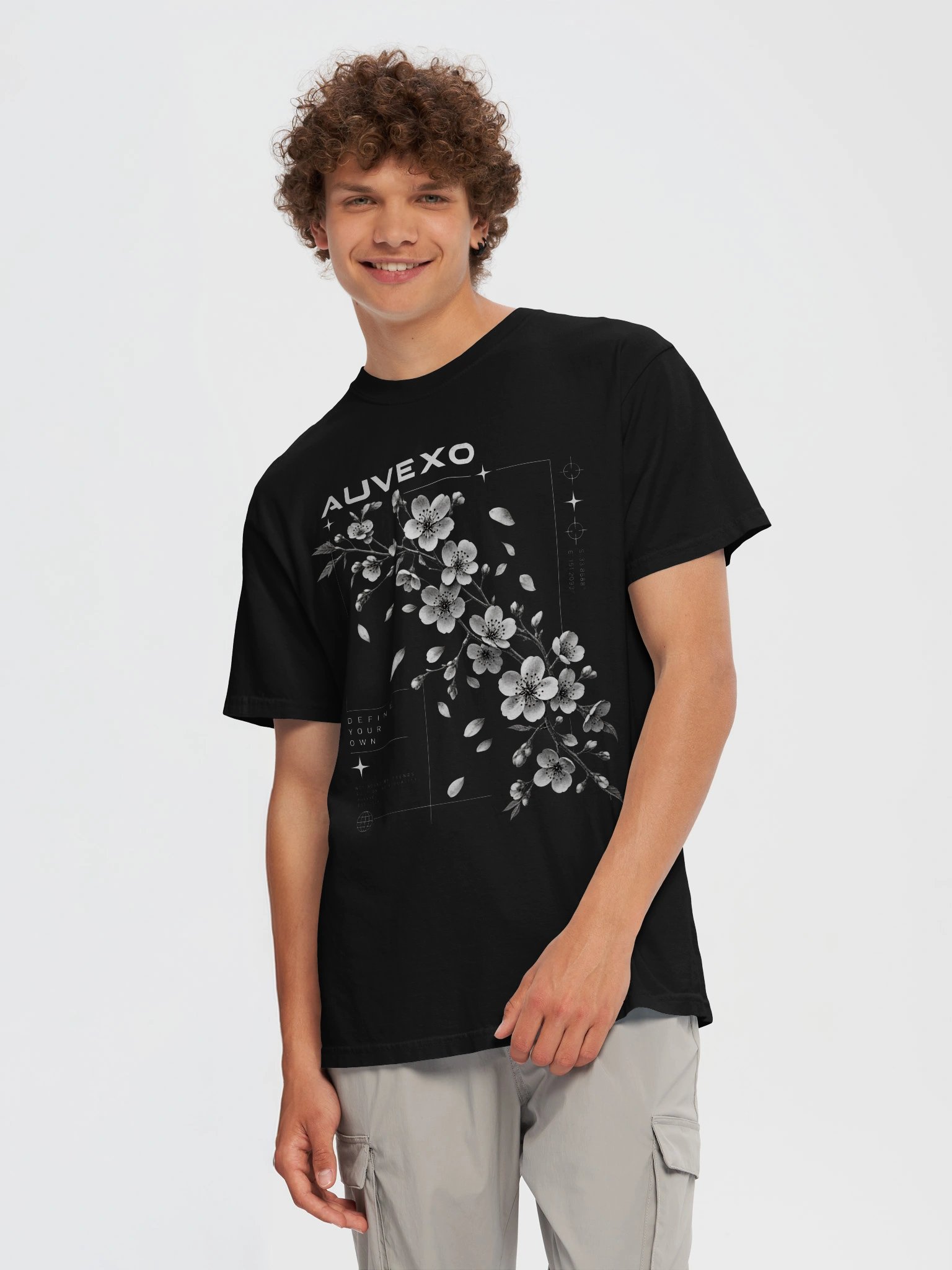 AUVEXO | Sakura Dreams Tee — Midnight Black product image (5)