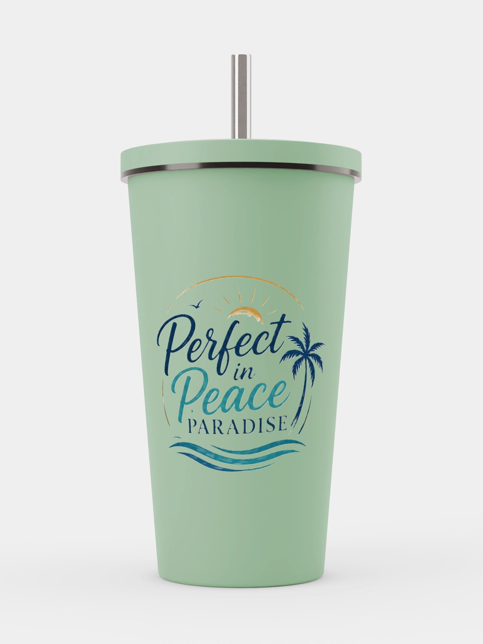Perfect in Peace Paradise Insulated Tumbler with Straw product image (1)
