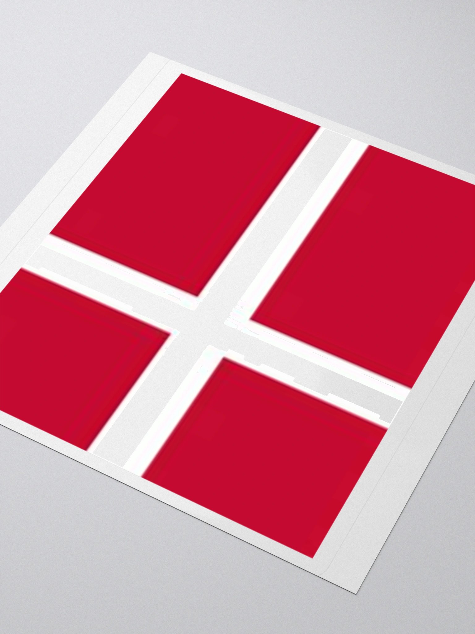 Denmark Flag Sticker | Nordic Cross Design | Durable Vinyl | 3 Sizes product image (8)