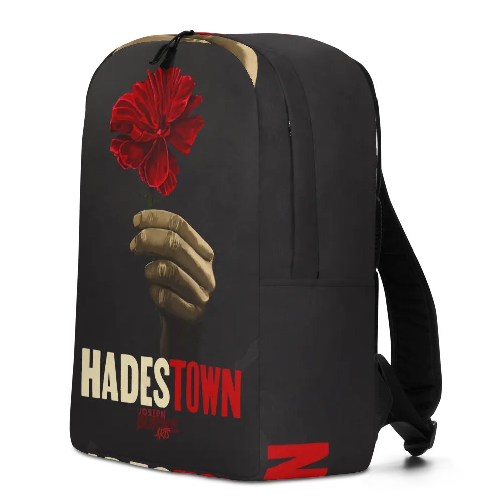 Wait For Me Red Carnation Minimalist Backpack product image (5)