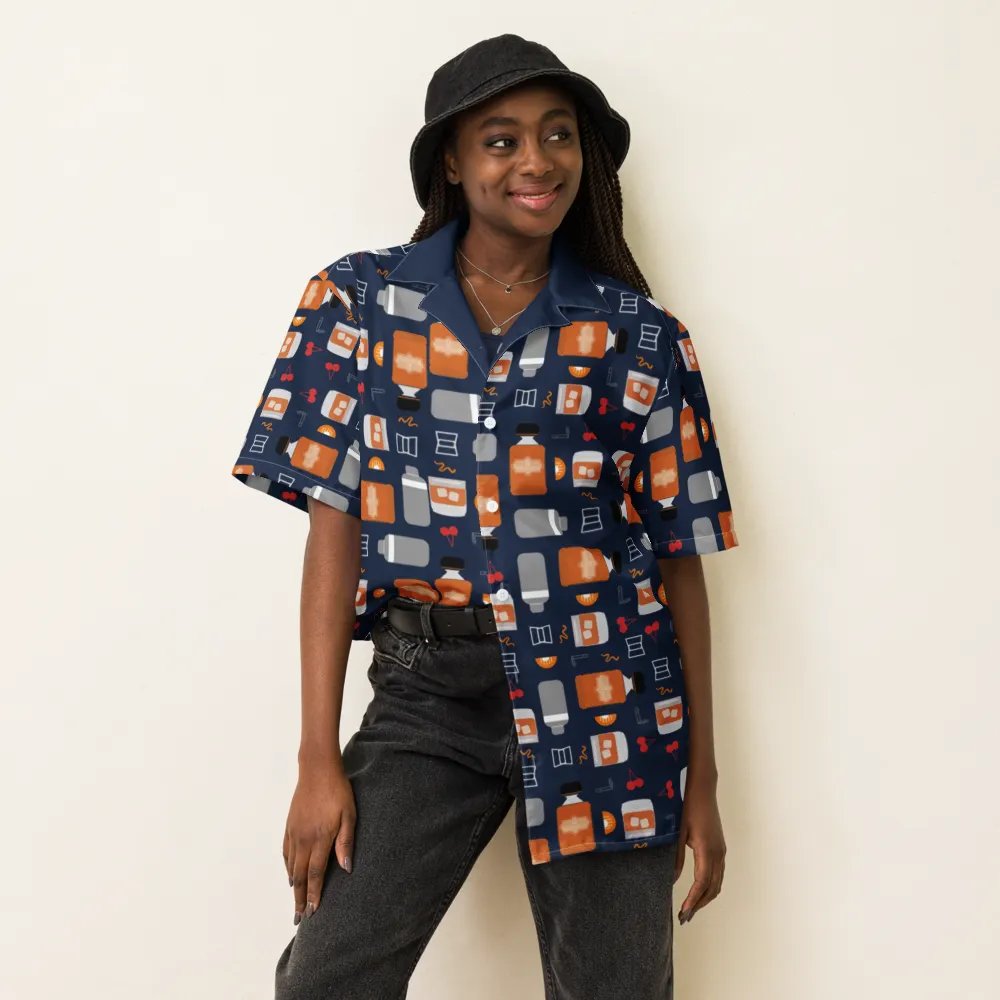 Bourbon Vibes Patterned Hawaiian Shirt product image (6)