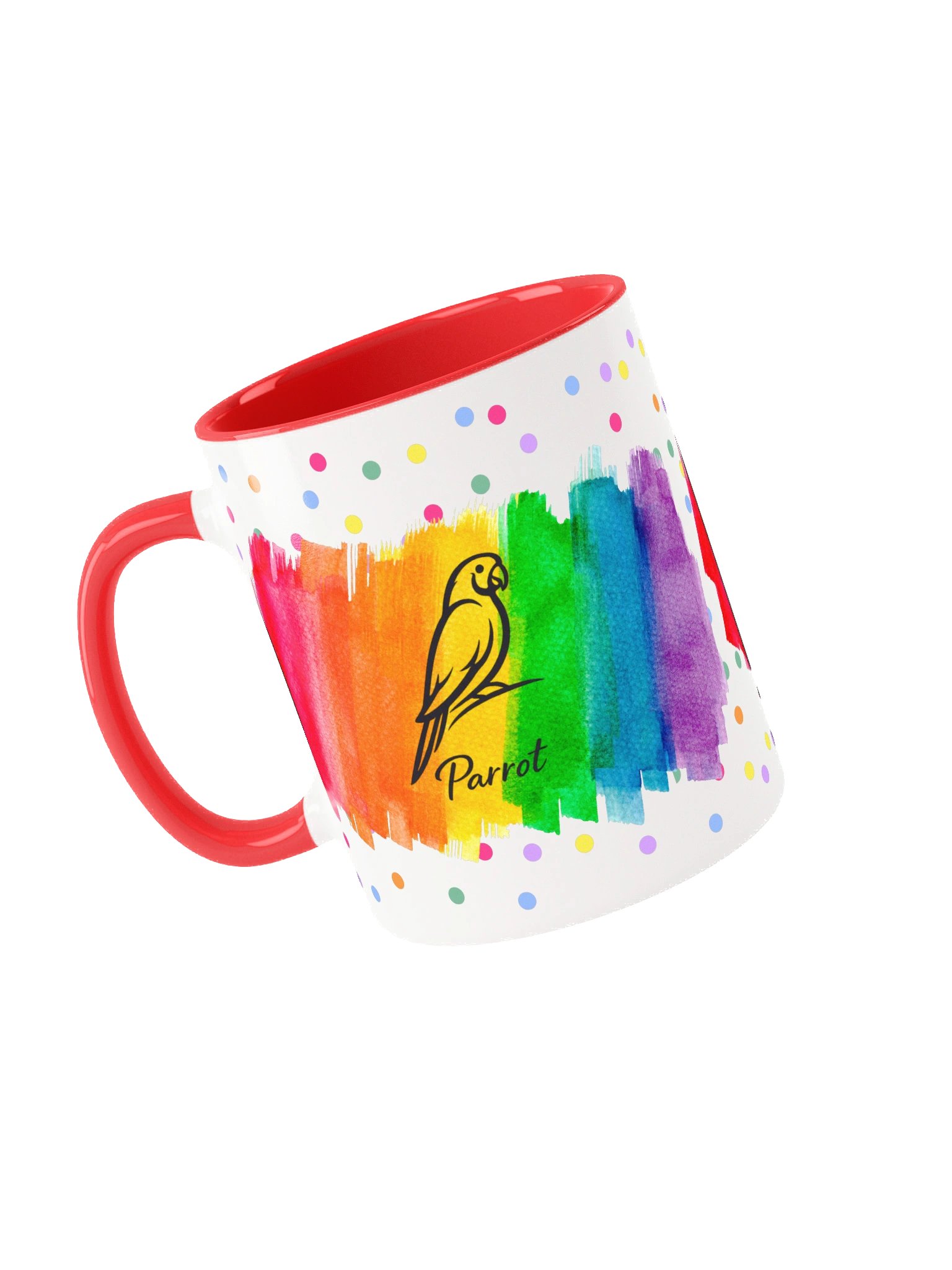 Colorburst Parrot Silhouette Mug – 11oz / 15oz product image (2)