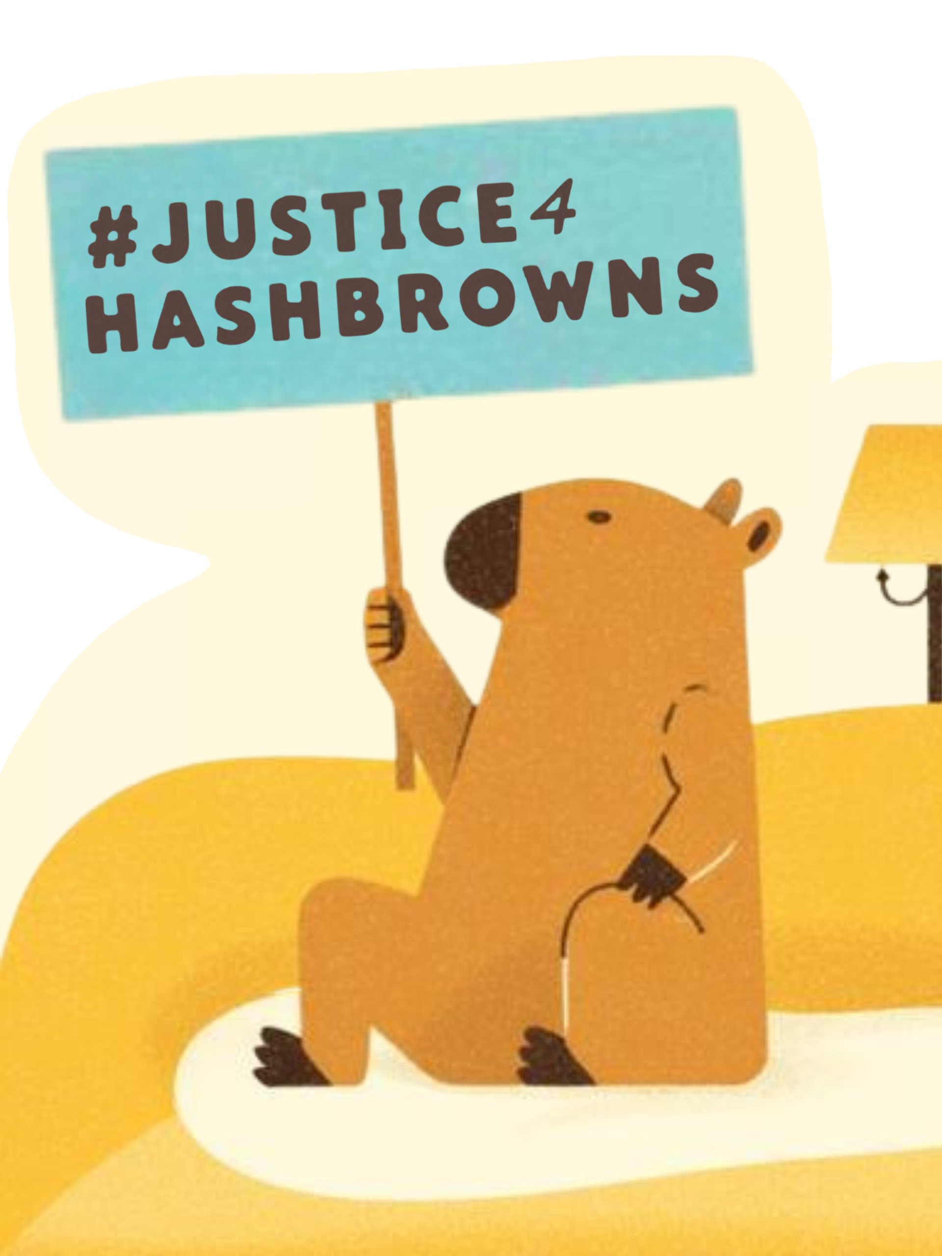 #justice4hashbrowns magnet product image (2)