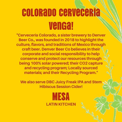 We fell in love with Denver Beer Co. Juicy Freak IPA at Lake House and love supporting this local Brewery along with their re...