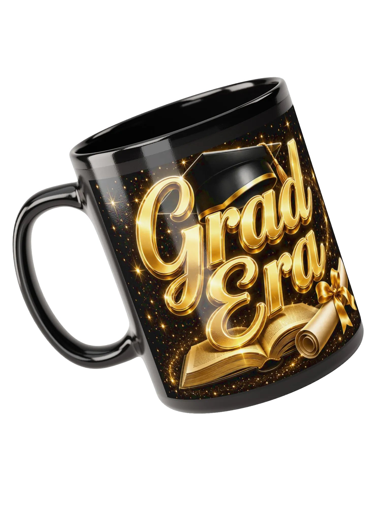 Grad Era — Black Glossy Graduation Mug product image (5)