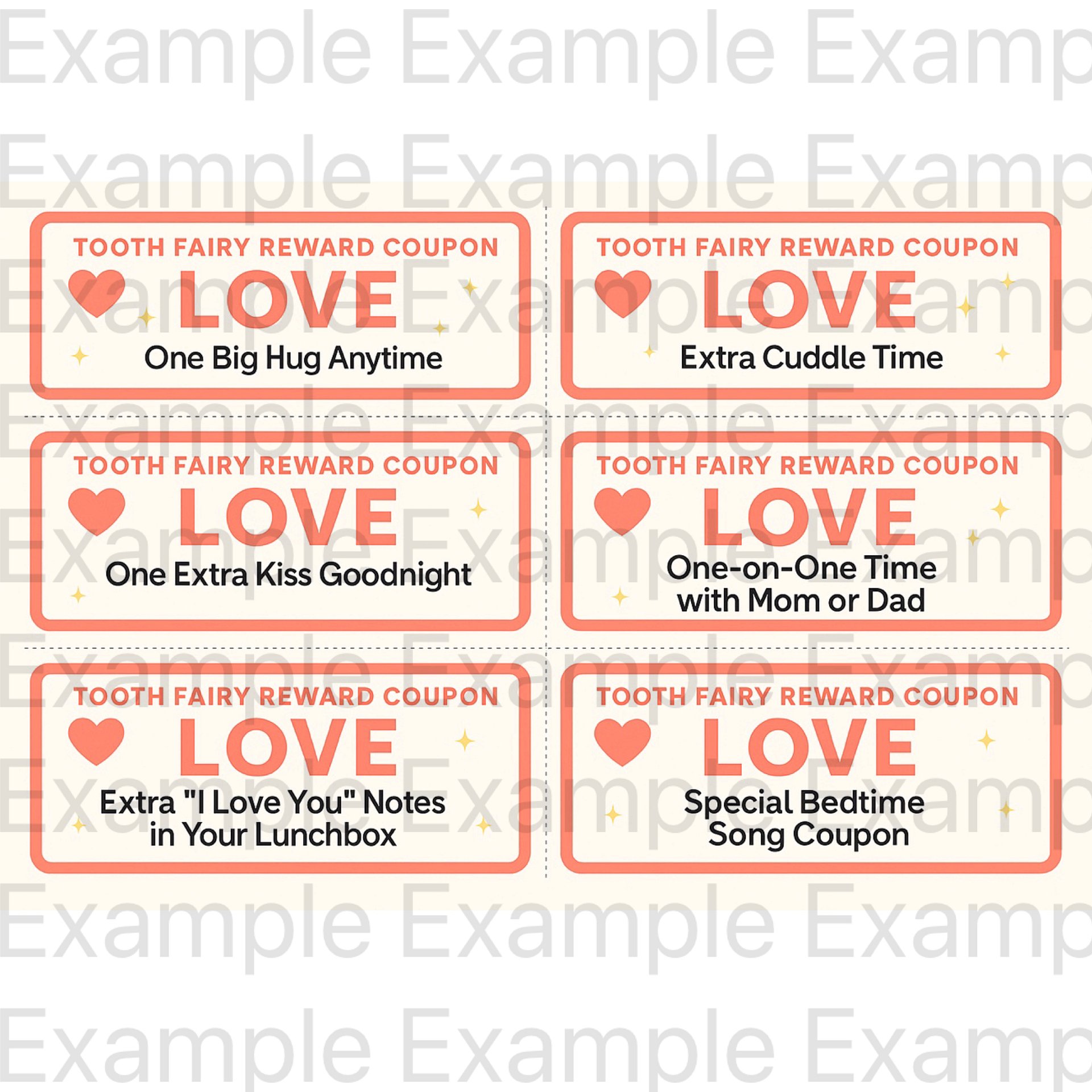 Printable Tooth Reward Coupons (5 categories) product image (3)
