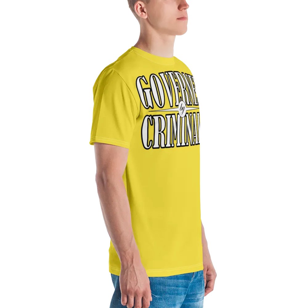 Governed By Criminals - UK - Yellow - Crew Neck T-Shirt product image (3)