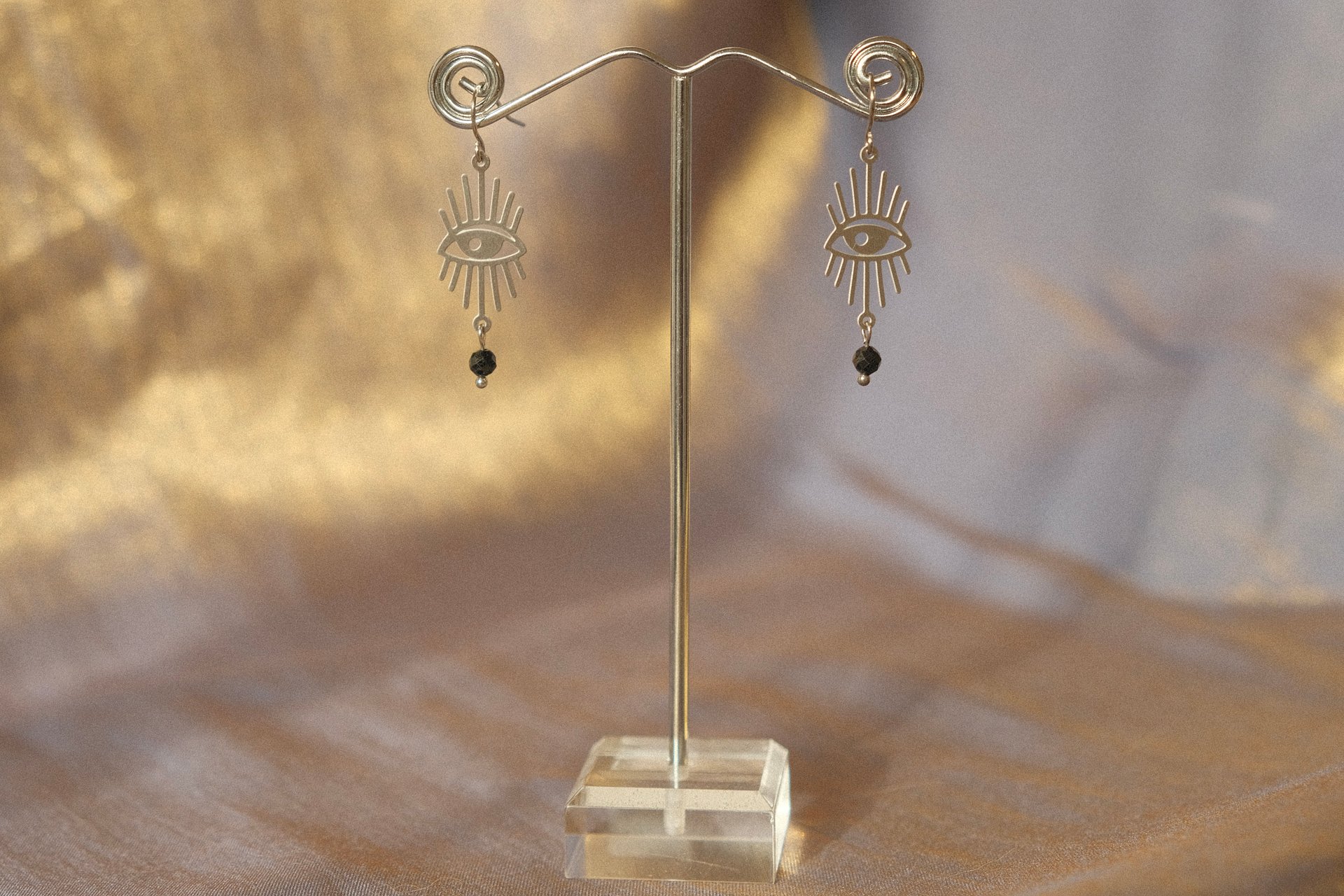 Tourmaline Eyes Open Earrings product image (10)