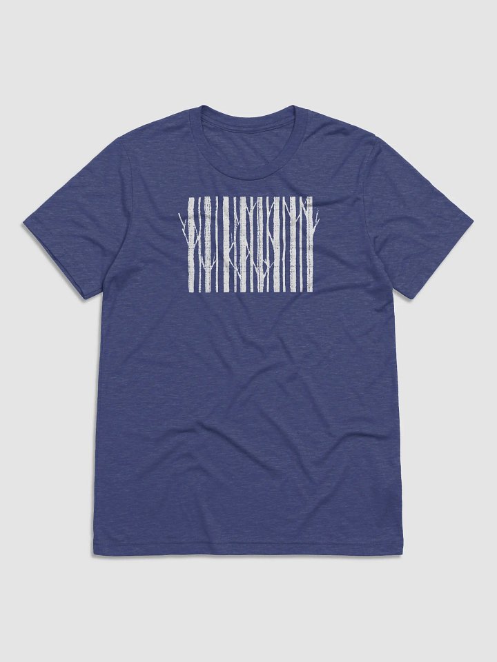 Tree barcode tri-blend T-shirt product image (1)