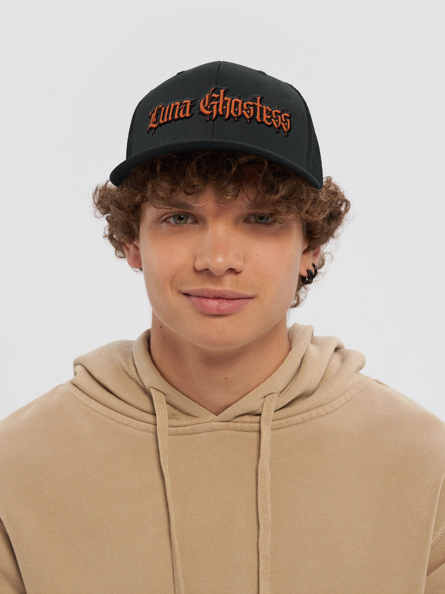 Luna Ghostess Trucker Hat (Orange) product image (5)