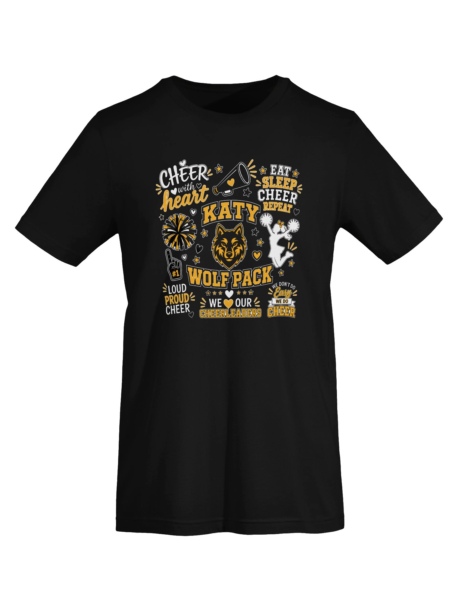 Katy Wolfpack Cheer Spirit Tee-Black product image (2)