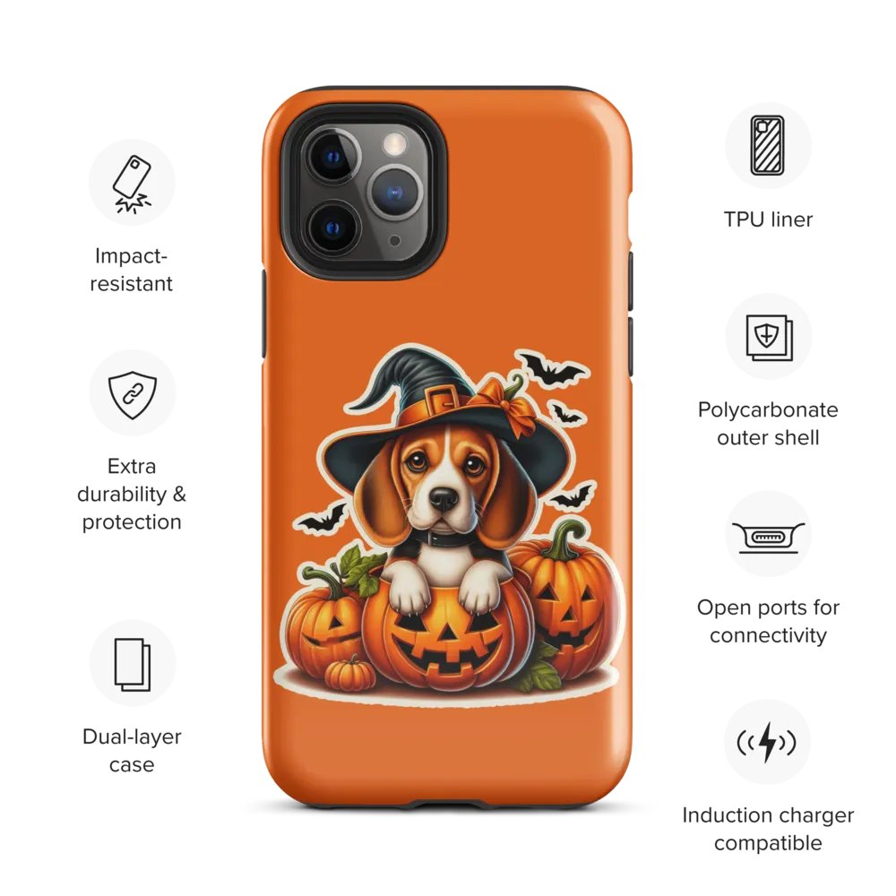 Halloween Pumpkin Beagle - iPhone Tough Case product image (28)