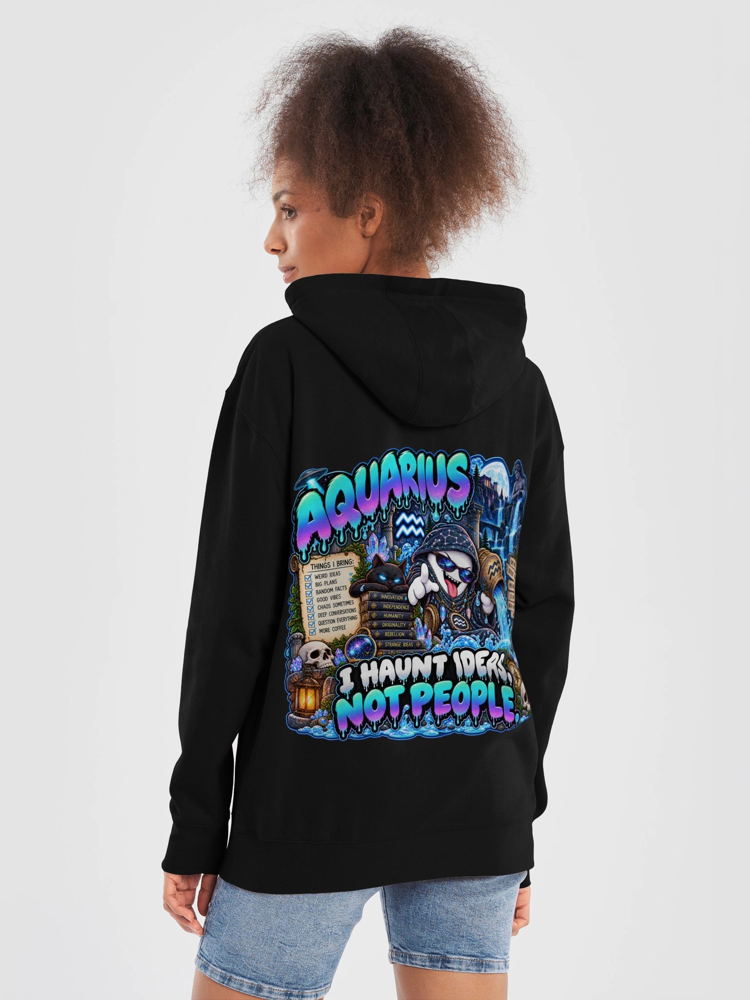 Get Ghosted | AQUARIUS | Signs As Ghosts Hoodie product image (83)