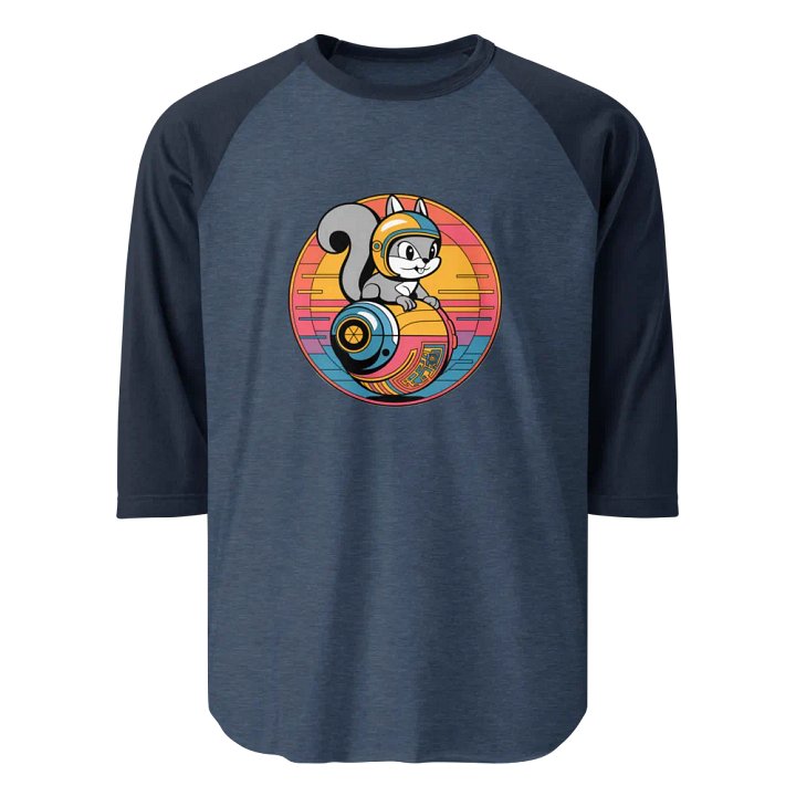 Futuristic Squirrel Helmet Raglan Tee product image (1)