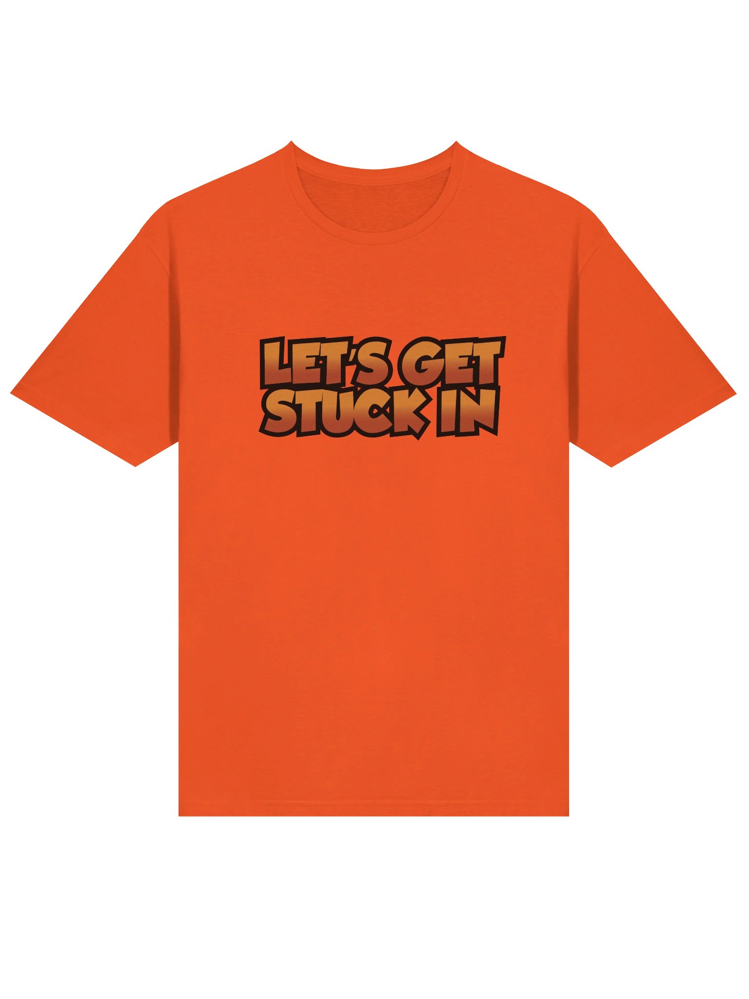 Let's Get Stuck In T-Shirt Orange product image (3)