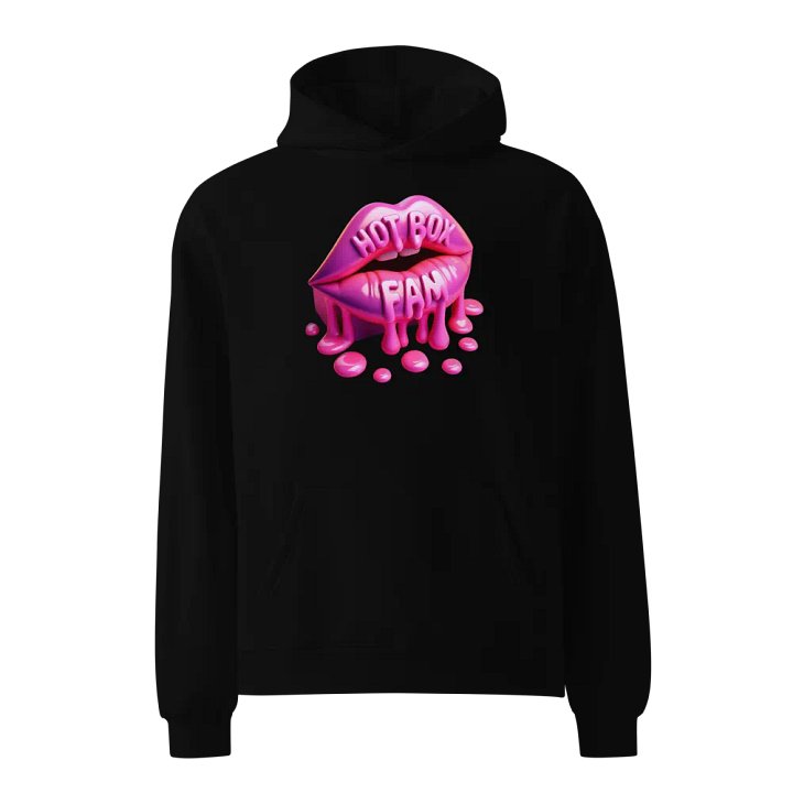 HOT BOX FAM HBF HOT PINK DRIPPING LIPS HOODIE product image (1)