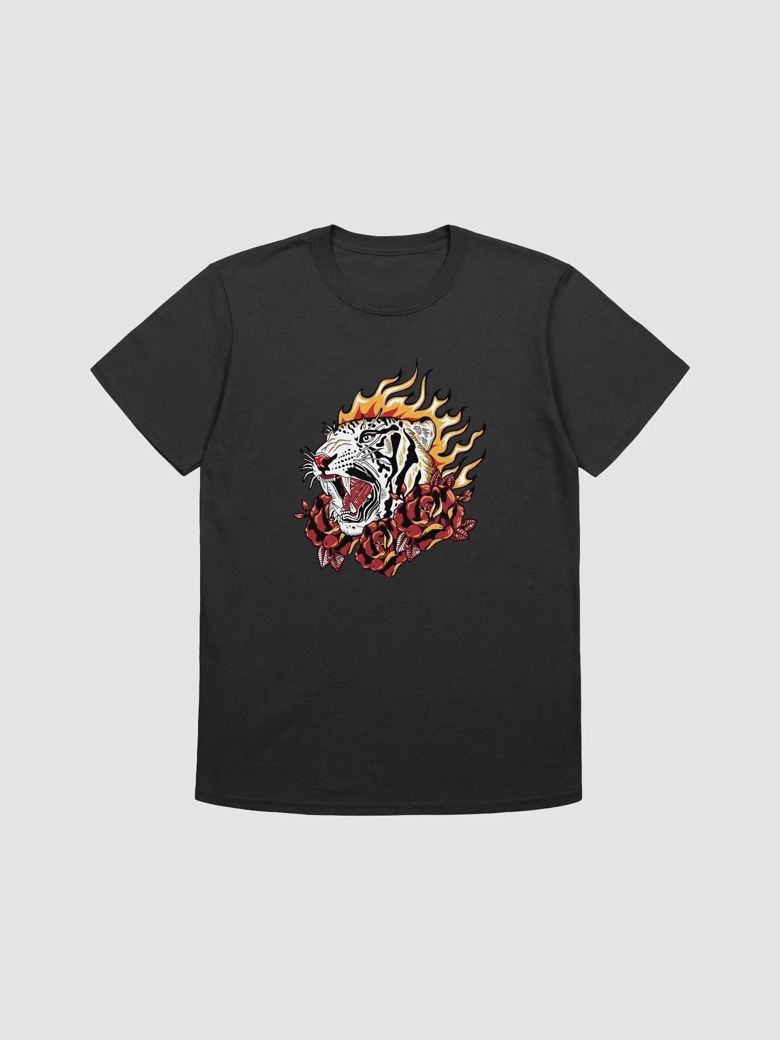 Fierce Tiger Flames Unisex Tee product image (2)