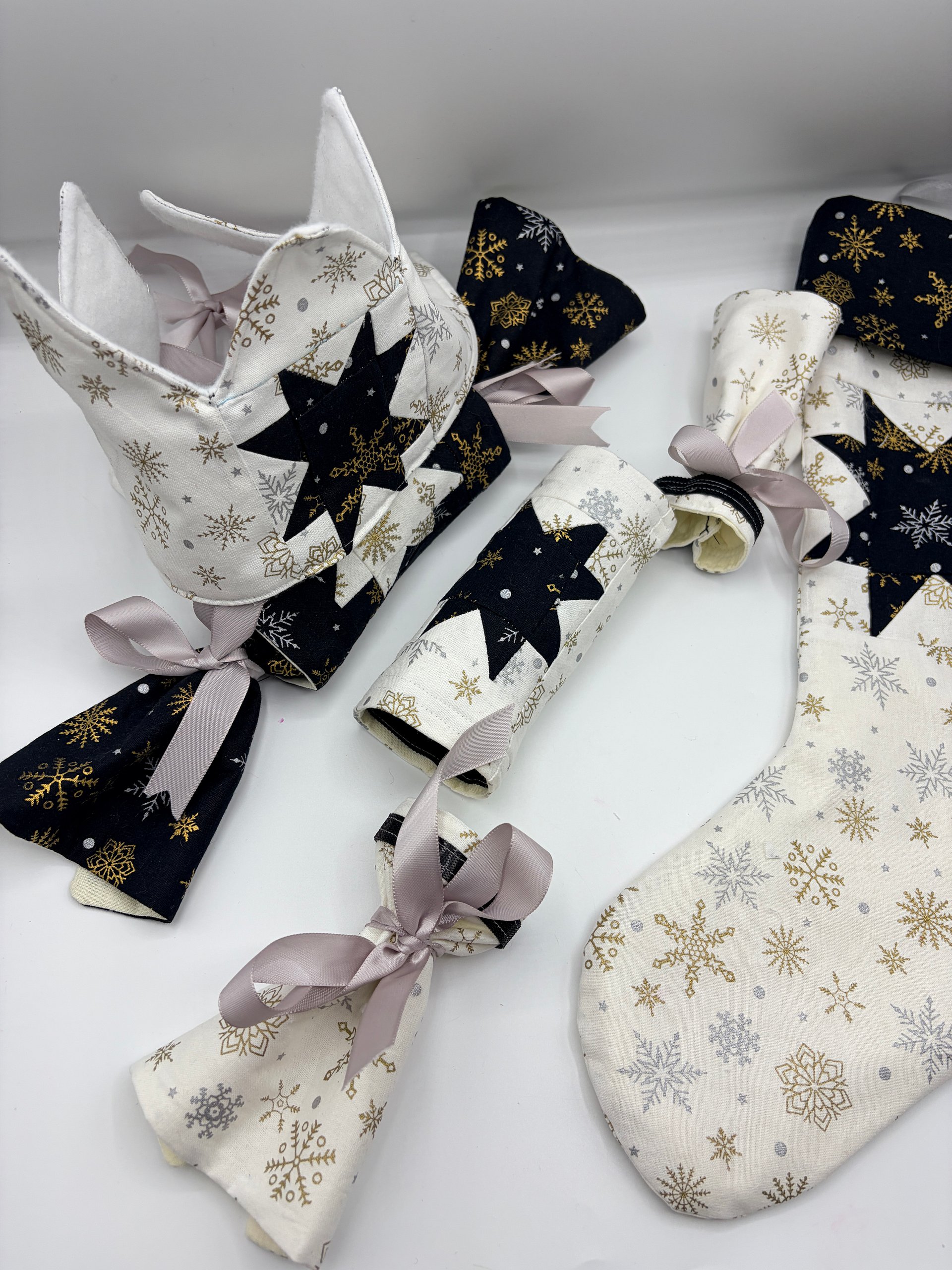 Sawtooth Star Christmas Sewing Pattern Bundle. Cracker, Crown, Stocking, Jokes. PDF Patterns & Tutorials product image (10)