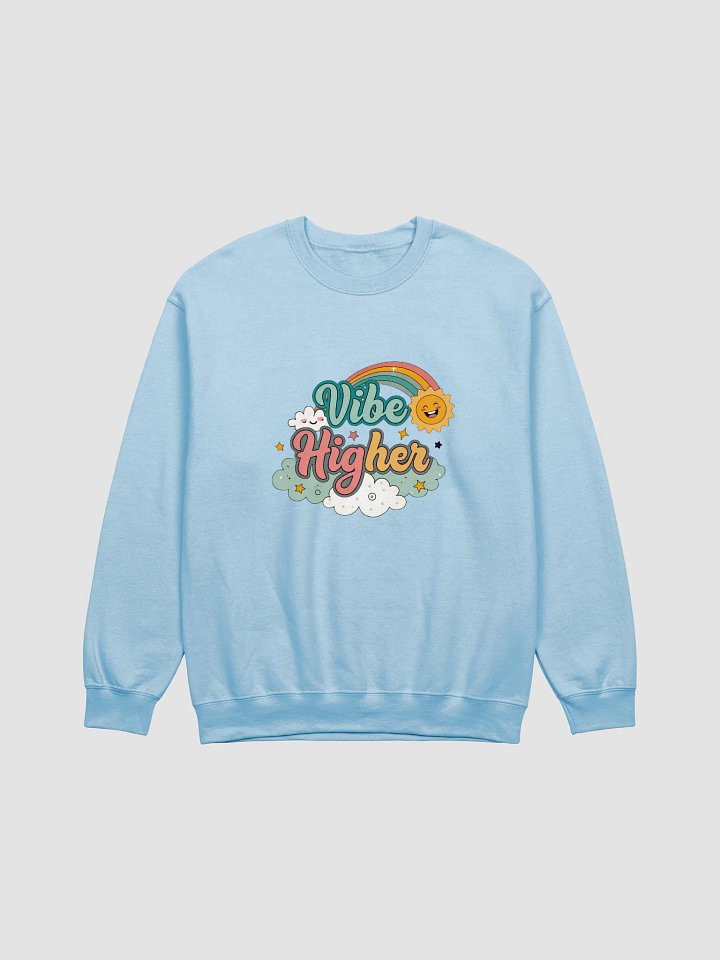 Vibe Higher Rainbow Crewneck Sweatshirt product image (1)