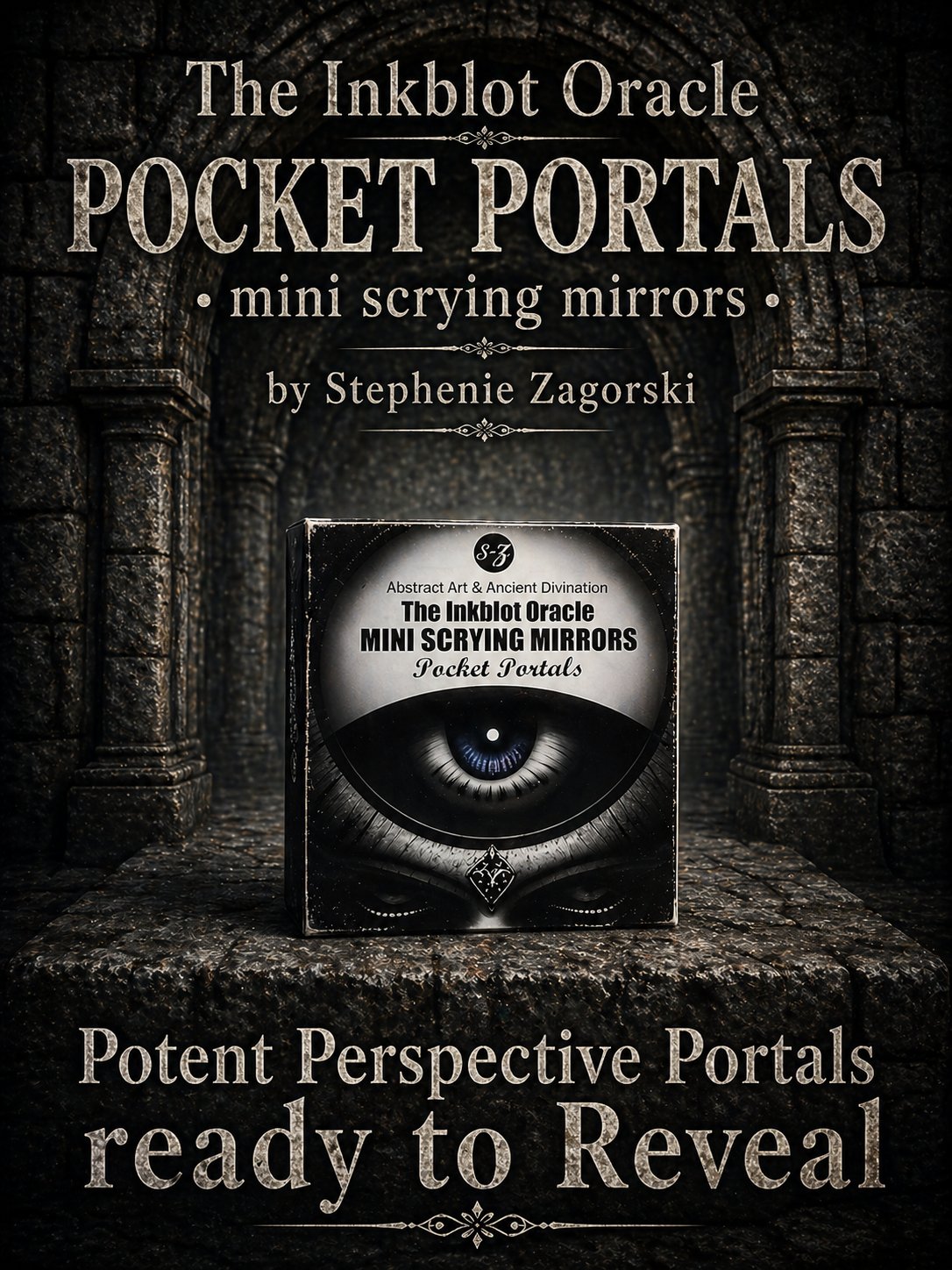 Pocket Portals | Small Surreal Scrying Mirrors | 60 Cards round product image (1)