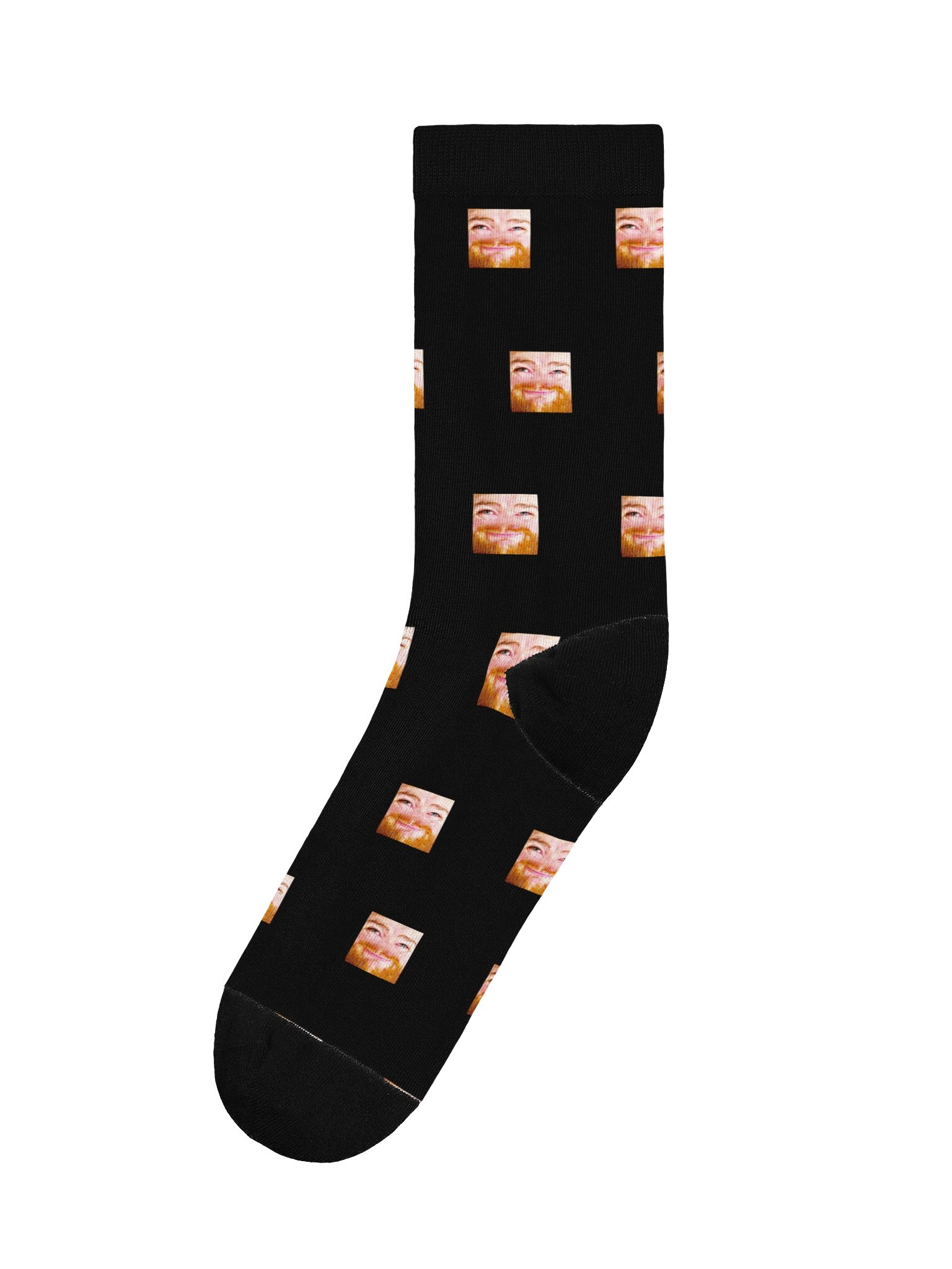 BEAUTS Face Mosaic Crew Socks product image (1)