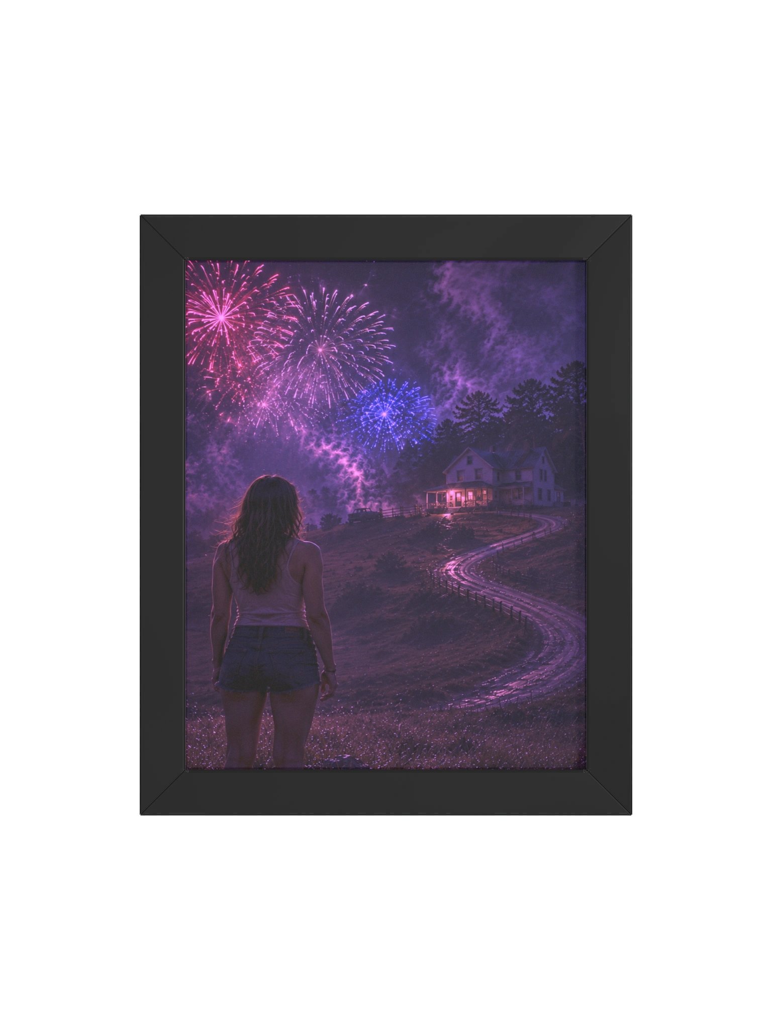 FRIGHTFUL FIREWORKS FRAMED PRINT product image (4)